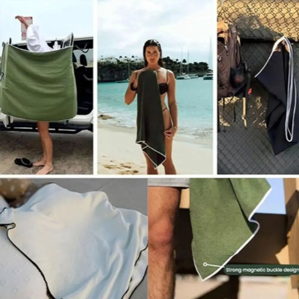 Magnetic Towel – Quick-Dry, Sand-Resistant & Travel-Ready